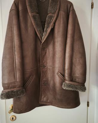 Giaccone vintage  in Shearling originale marrone