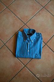 Camicia Etro Milano a righe blu azzurre