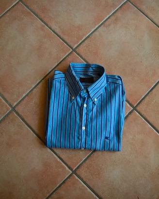 Camicia Etro Milano a righe blu azzurre