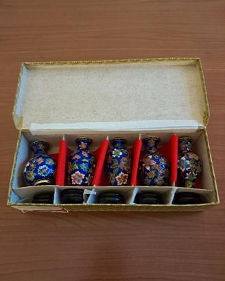 Mini vasi cinesi in cloisonne'
