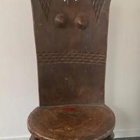 AFRICA: sedia in legno intagliata a mano