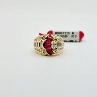 Anello oro 18 kt rubini e diamanti firmato  Bibigì