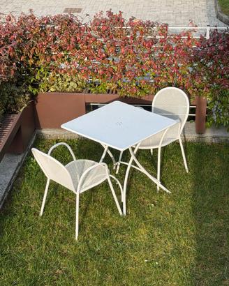EMU Tavolo pieghevole Pigalle + 2 Poltrone Ronda
