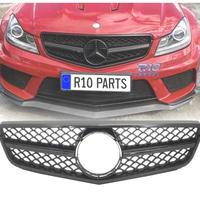 GRIGLIA MERCEDES W204 11-14 LOOK AMG C63 NERO LUCI