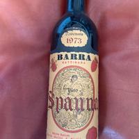 Bottiglia vino vintage vendemmia 1973