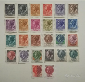 Francobolli Italia 1968/77 - Siracusana 26 valori