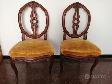 coppia sedie antiche