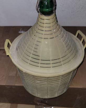 Damigiana 5 litri in vetro e plastica