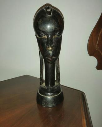 Testa Masai in ebano , 1950 circa