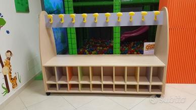 Appendiabiti bambini per ludoteche