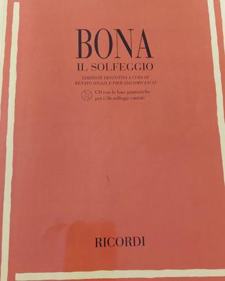 Libro di solfeggio Bona