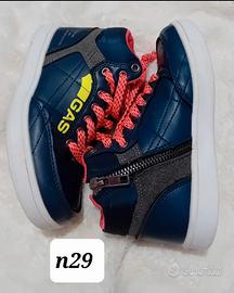 sneakers stivaletto Gas n29 blu giallo
