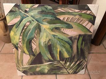 Quadro / tela motivo tropicale / foglie