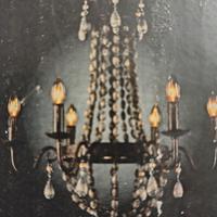 Lampadario antico a 6 bracci