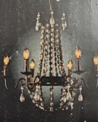 Lampadario antico a 6 bracci