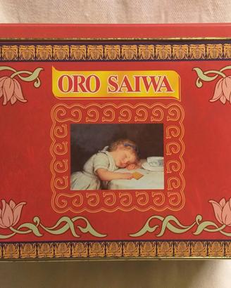 Oro Saiwa scatola di latta anno 2000