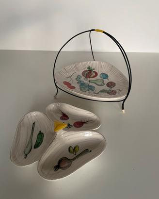 Set ceramiche italiane anni 60 frutta