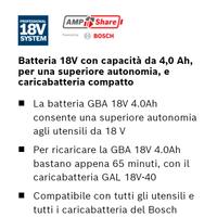 caricabatterie +batteria bosch