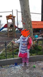 VESTITO CARNEVALE DOTTORESSA PELUCHE 4-5 ANNI