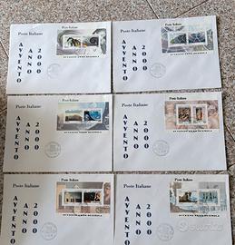 6 buste avvento anno 2000 passato è futuro