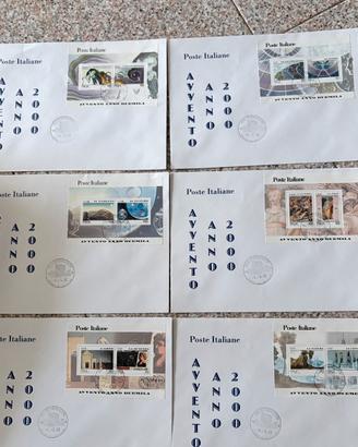 6 buste avvento anno 2000 passato è futuro