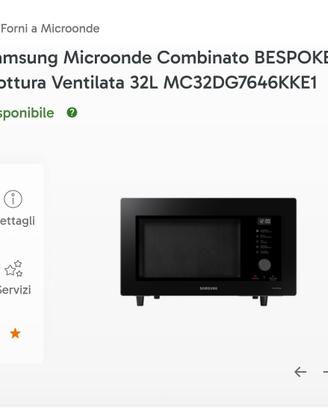 Samsung microonde combinato