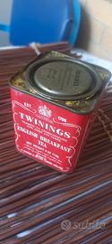 scatola di latta vintage tea twinings