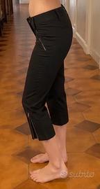 Patrizia Pepe Pantaloni Capri Neri Vita Bassa con