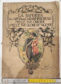 Libro da museo 5.6.1921 BANDIERA ARMA CARABINIERI