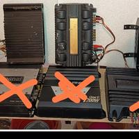 varie marche amplificatori auto 