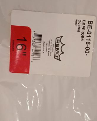 pelle per batteria remo del 16