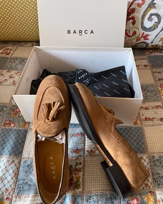 NUOVE SCARPE MOCASSINO  SCAMOSCIATA BEIGE n 37