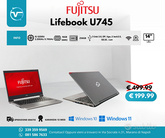 Fujitsu Lifebook  U745 i5 16Gb DDR3 256GB SSD-14"