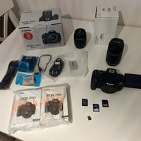 Canon eos 700D + 2 obiettivi + 2 batterie+3sd card