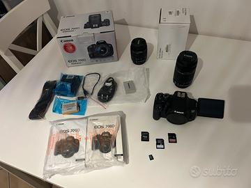 Canon eos 700D + 2 obiettivi + 2 batterie+3sd card