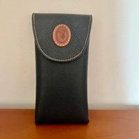 Porta occhiali Trussardi vintage eco pelle nero