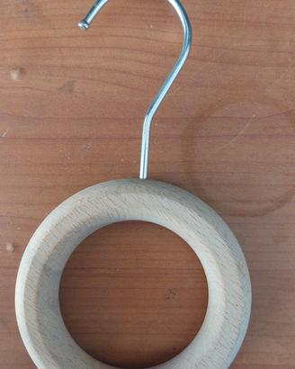 30 ganci ad anello di legno