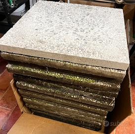 Piastre cemento ghiaino quadre 50x50x3,5 cm