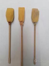 3 pennelli artigianali di spugna 