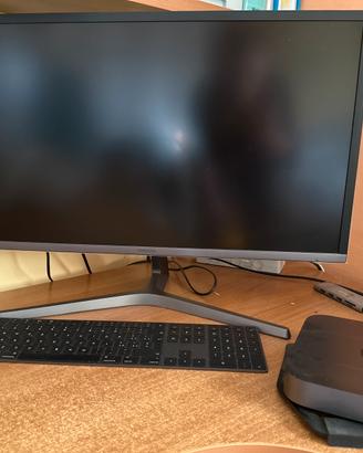 Mac mini + magic mouse + keyboard + monitor