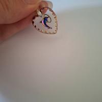 collana con delfino in vetro di murano