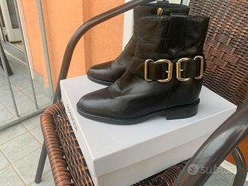 Scarpe stivaletto donna pelle "Elvio Zanon"37