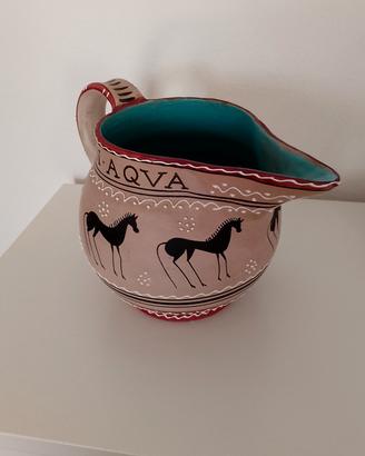 brocca, caraffa acqua ceramica di Deruta 
