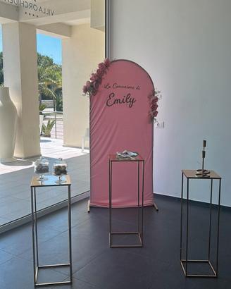 Telo Rosa con scritto La comunione di Emily