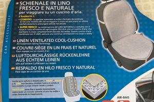 Lampa schienale copri sedile traspirante auto