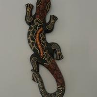 Gecko in legno 2 pezzi
