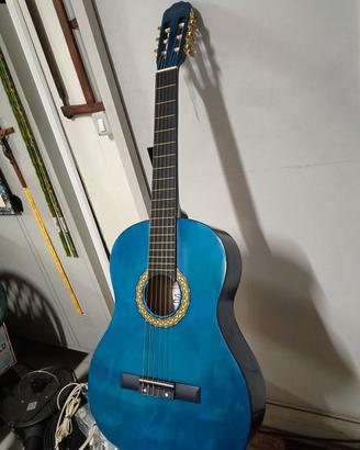 Chitarra Classica blu NUOVA