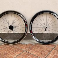 Ruote in carbonio con pista alluminio