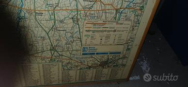 Quadro mappa d'epoca  Banca Popolare di Lecco 1979