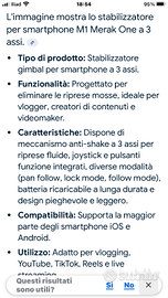 Gimbal per smartphone